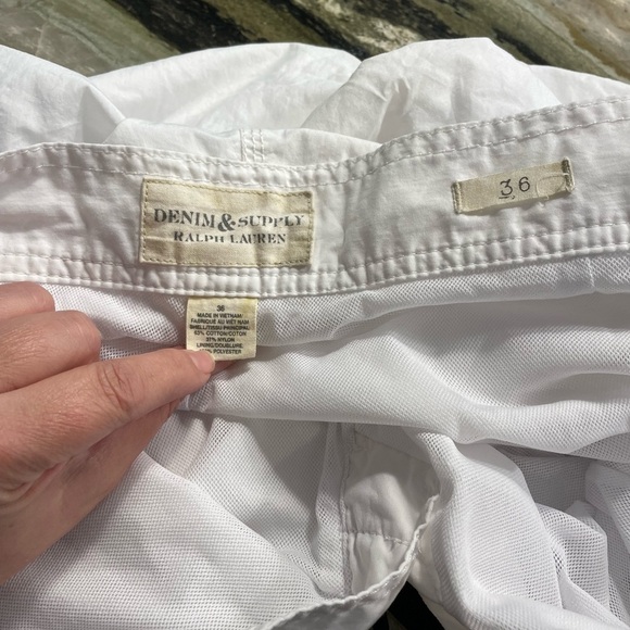 RALPH LAUREN DENIM & SUPPLY Men’s White Board Shorts - Picture 3 of 3